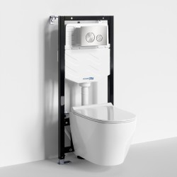 Комплект унитаза с инсталляцией WasserKRAFT Aller 10TLT.010.ME.BN02.H002