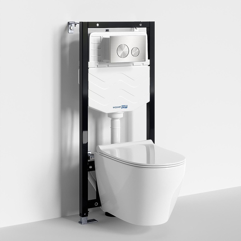 Комплект унитаза с инсталляцией WasserKRAFT Aller 10TLT.010.ME.BN02.H002