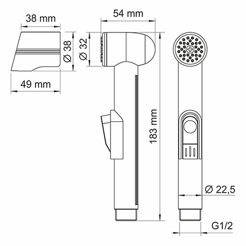 Гигиенический душ WasserKRAFT А85056