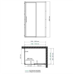 Душевой уголок WasserKRAFT Lopau 120x90 32S07R