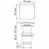 донный клапан WasserKRAFT A105 click-clack