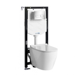 Комплект унитаза с инсталляцией WasserKRAFT Aller 10TLT.010.ME.CH03.H002