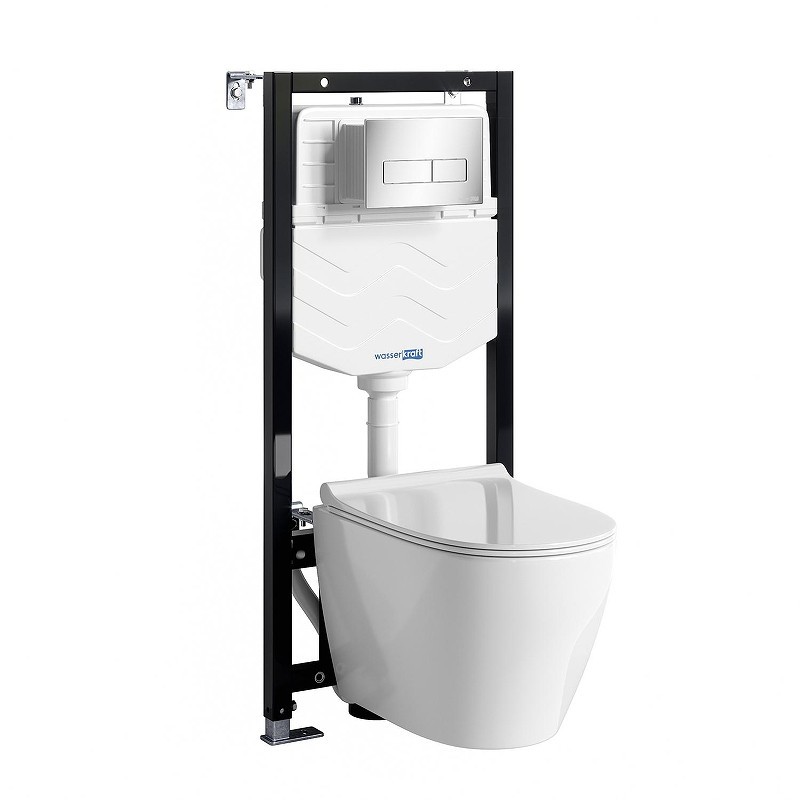Комплект унитаза с инсталляцией WasserKRAFT Aller 10TLT.010.ME.CH03.H002