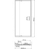 Душевая дверь WasserKRAFT Berkel 90 48P04