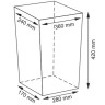 Корзина для белья WasserKRAFT Lippe WB-450-S с крышкой