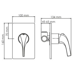 Смеситель для душа WasserKRAFT Sauer 7151