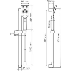 Душевой гарнитур WasserKRAFT A145