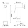 Гигиенический душ WasserKRAFT А66096