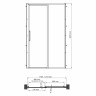 Душевая дверь WasserKRAFT Lopau 120 32S05R