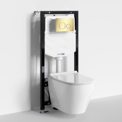 Комплект унитаза с инсталляцией WasserKRAFT Aller 10TLT.010.ME.PG02.H002