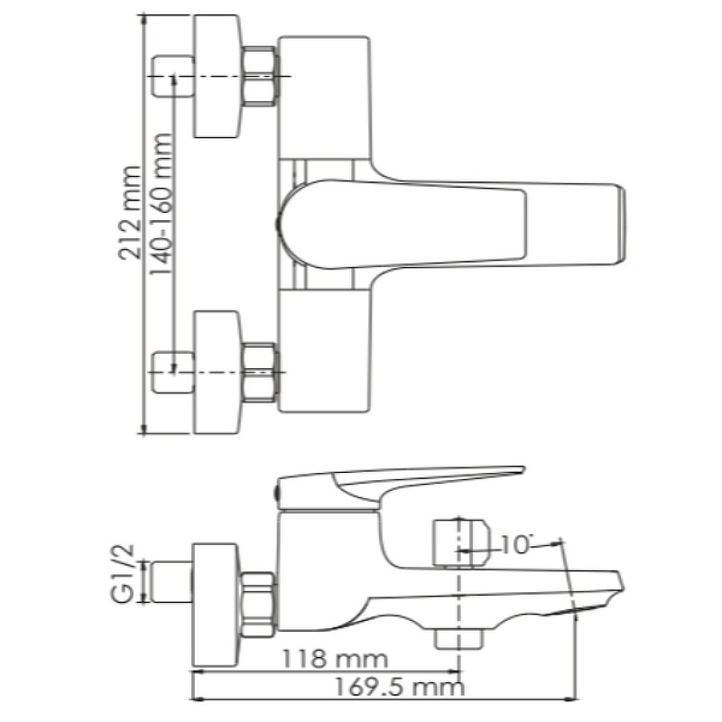 Смеситель для ванны WasserKRAFT Glan 6601