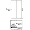Душевая дверь WasserKRAFT Rhin 110 44S13