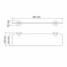 Стеклянная полка WasserKRAFT Asphe K-77724