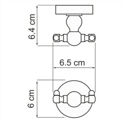 Крючок WasserKRAFT Regen K-6923D
