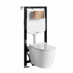 Комплект унитаза с инсталляцией WasserKRAFT Aller 10TLT.010.ME.RG02.H002