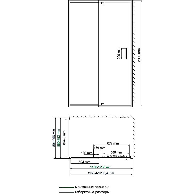 Душевой уголок WasserKRAFT Berkel 120x90 48P07