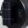 Косметическое зеркало WasserKRAFT K-1004BLACK с подсветкой с увеличением
