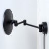 Косметическое зеркало WasserKRAFT K-1004BLACK с подсветкой с увеличением