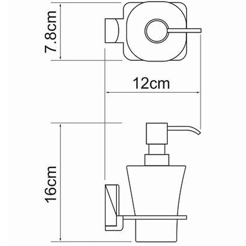 Дозатор для жидкого мыла WasserKRAFT Exter K-5299