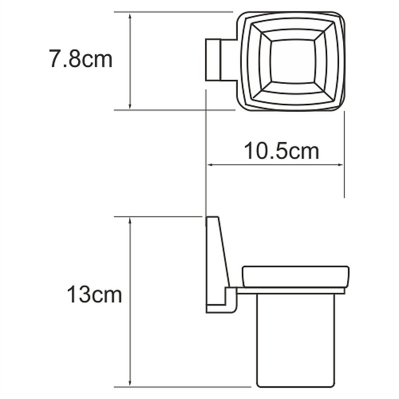 Стакан для зубных щеток WasserKRAFT Abens K-3228