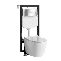 Комплект унитаза с инсталляцией WasserKRAFT Vils 56TLT.010.ME.BN03.H002