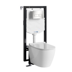 Комплект унитаза с инсталляцией WasserKRAFT Vils 56TLT.010.ME.BN03.H002