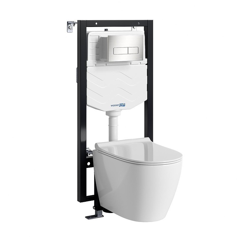 Комплект унитаза с инсталляцией WasserKRAFT Vils 56TLT.010.ME.BN03.H002