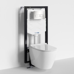 Комплект унитаза с инсталляцией WasserKRAFT Vils 56TLT.010.ME.BN03.H002