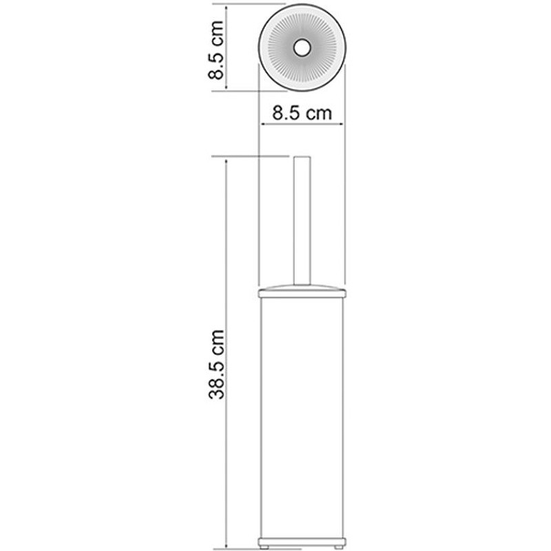 Ершик для унитаза WasserKRAFT Exter K-1017