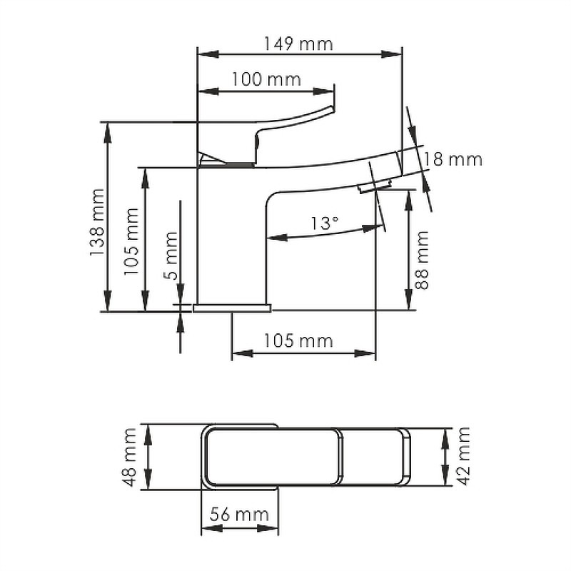 Смеситель для раковины WasserKRAFT Aller 1063W