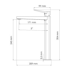Смеситель для раковины WasserKRAFT Weil 2303H