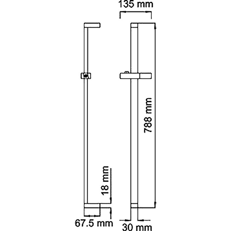 Душевая штанга WasserKRAFT A037