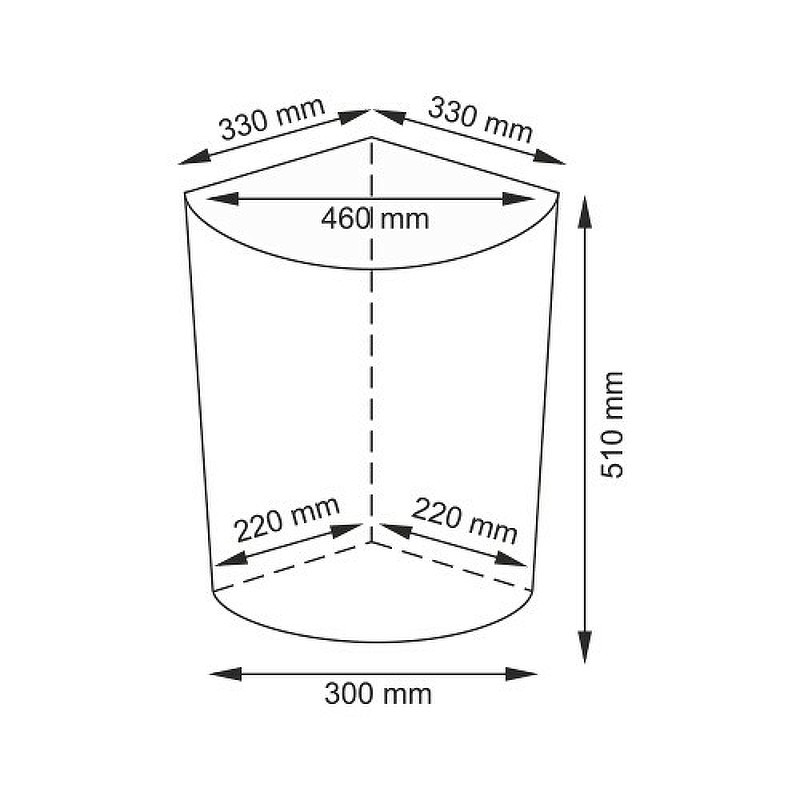 Корзина для белья WasserKRAFT Salm WB-270-M с крышкой