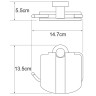 Держатель туалетной бумаги WasserKRAFT Donau K-9425 с крышкой