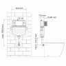 смывной бачок WasserKRAFT Aller 10TLT.031.ME.RG04 для унитаза