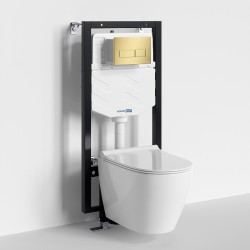Комплект унитаза с инсталляцией WasserKRAFT Vils 56TLT.010.ME.MG03.H002