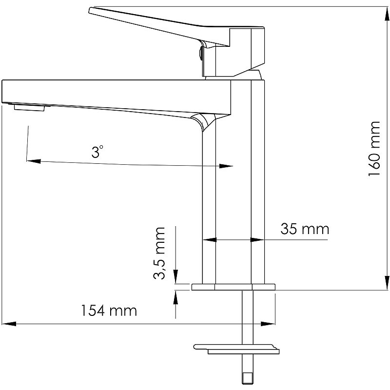 Смеситель для раковины WasserKRAFT Bever 2403