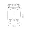 Корзина для белья WasserKRAFT Salm WB-270-L с крышкой