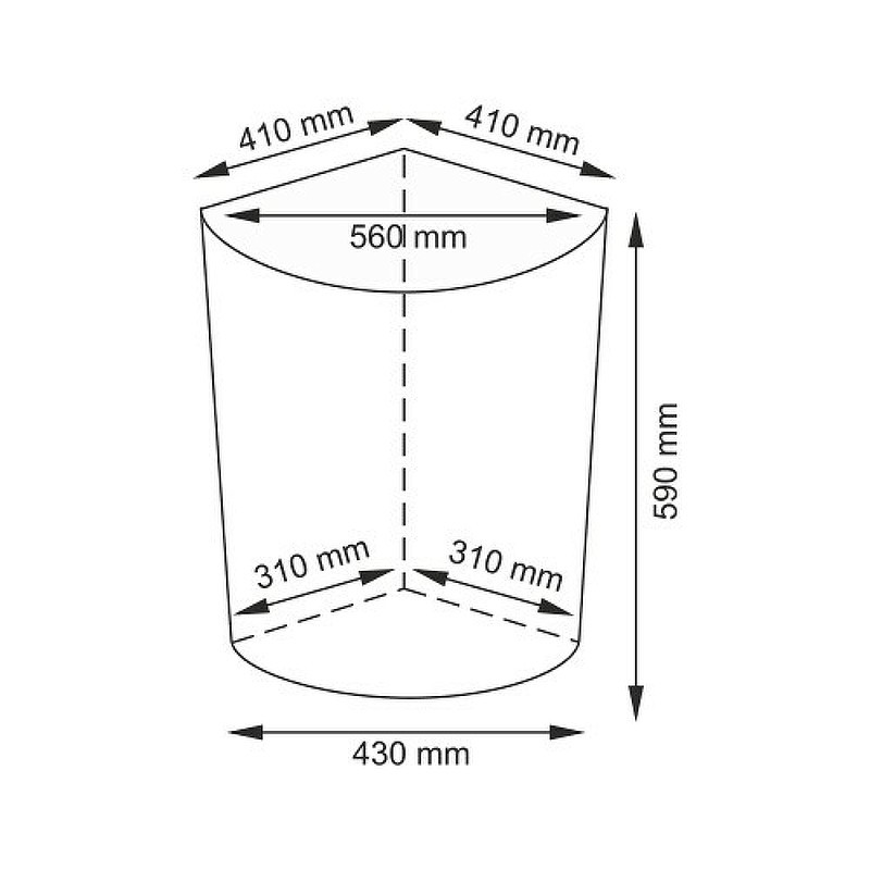 Корзина для белья WasserKRAFT Salm WB-270-L с крышкой