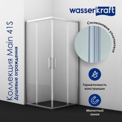 Душевой уголок WasserKRAFT Main 110x90 41S15