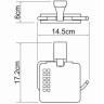 Держатель туалетной бумаги WasserKRAFT Exter K-5225 с крышкой