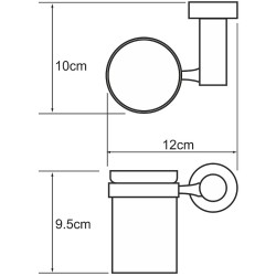 Стакан для зубных щеток WasserKRAFT Donau K-9428