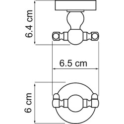 Крючок WasserKRAFT Aland K-8523D