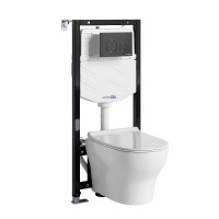 Комплект унитаза с инсталляцией WasserKRAFT Aller 10TLT.010.ME.MB02.H001