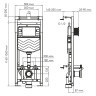монтажная рама WasserKRAFT Alme 15TLT.010.ME.RG03 для унитаза
