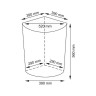 Корзина для белья WasserKRAFT Vils WB-560-L с крышкой
