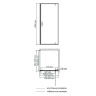 Душевой уголок WasserKRAFT Elbe 80x100 74P29