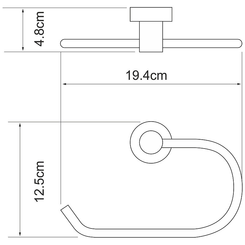 Полотенцедержатель WasserKRAFT Donau K-9460
