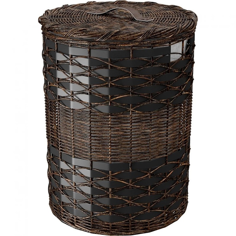 Корзина для белья WasserKRAFT Bever WB-240-L с крышкой