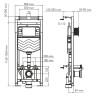 монтажная рама WasserKRAFT Alme 15TLT.010.ME.RG04 для унитаза